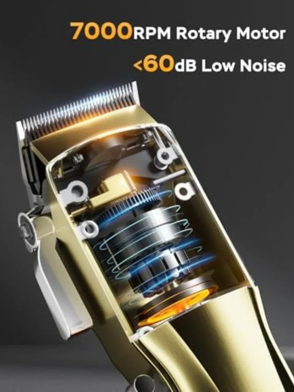 Cordless Hair Clippers for Men, LED Display, 7000 RPM, Professional Grooming
